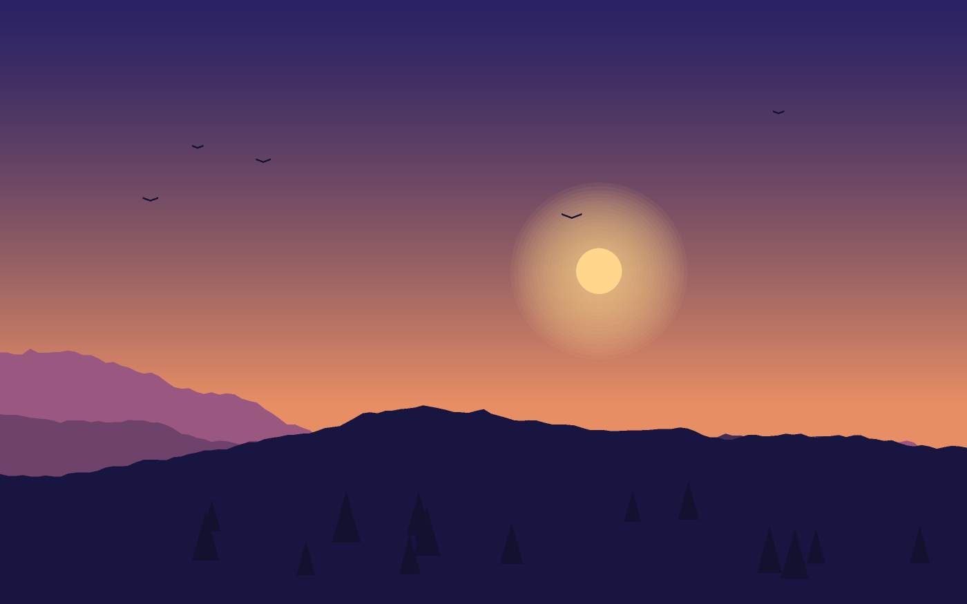 Landschapsillustratie