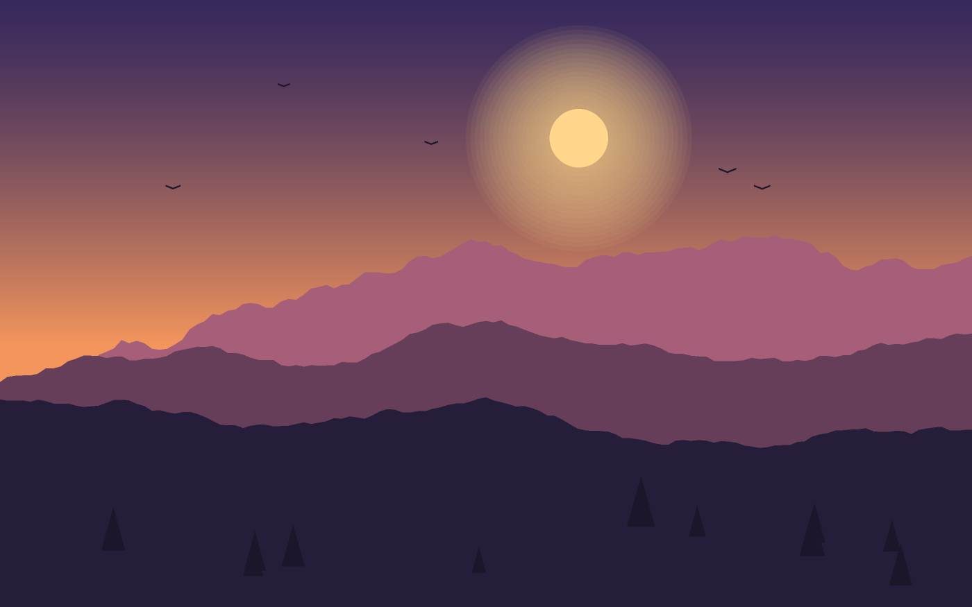 Landschapsillustratie