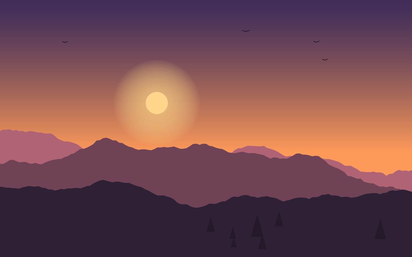 Ilustrace krajiny