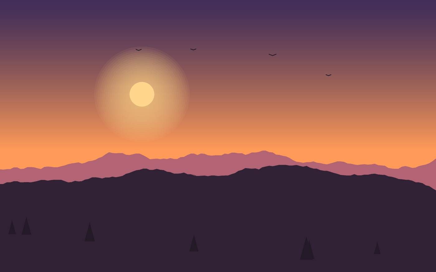 Ilustración de un paisaje