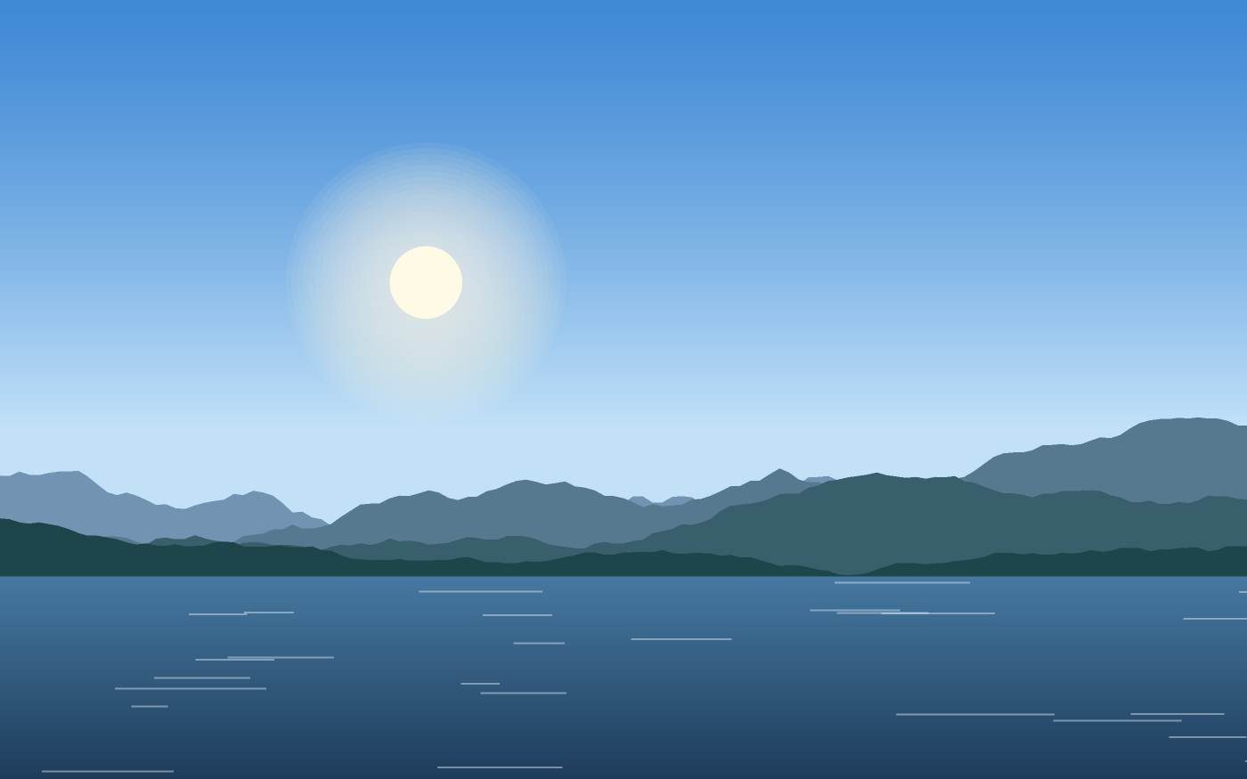 Illustrazione di un paesaggio