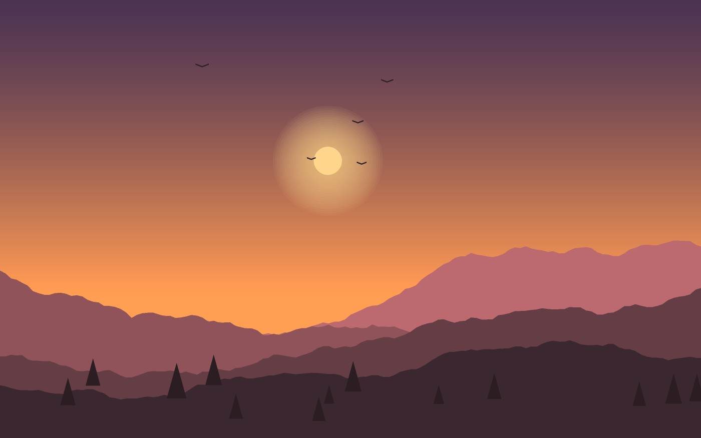 Landschapsillustratie