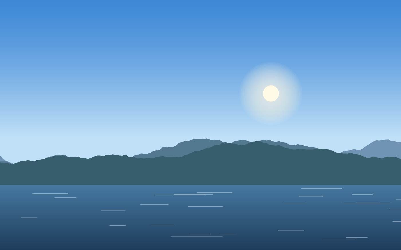 Landschapsillustratie