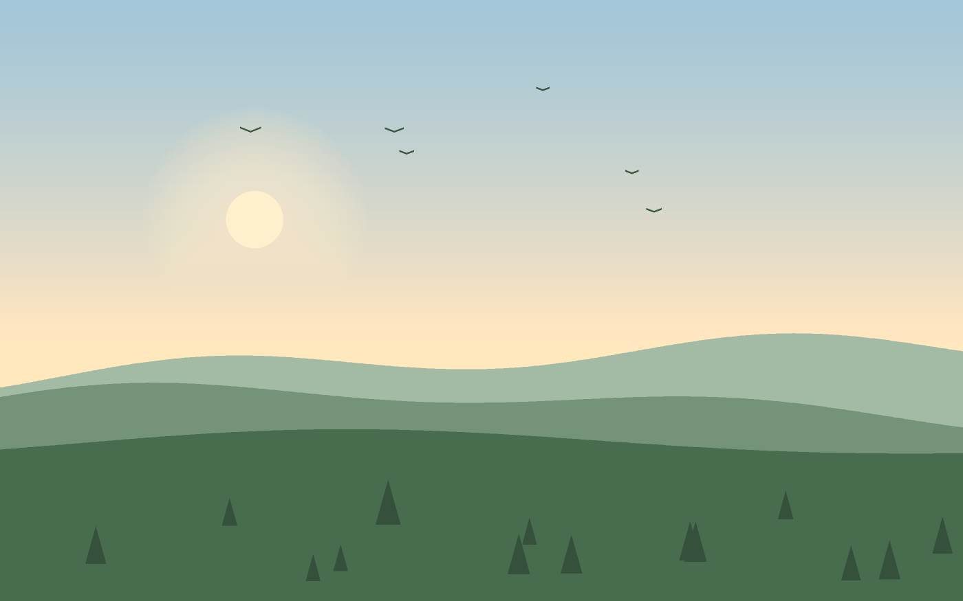Landschapsillustratie