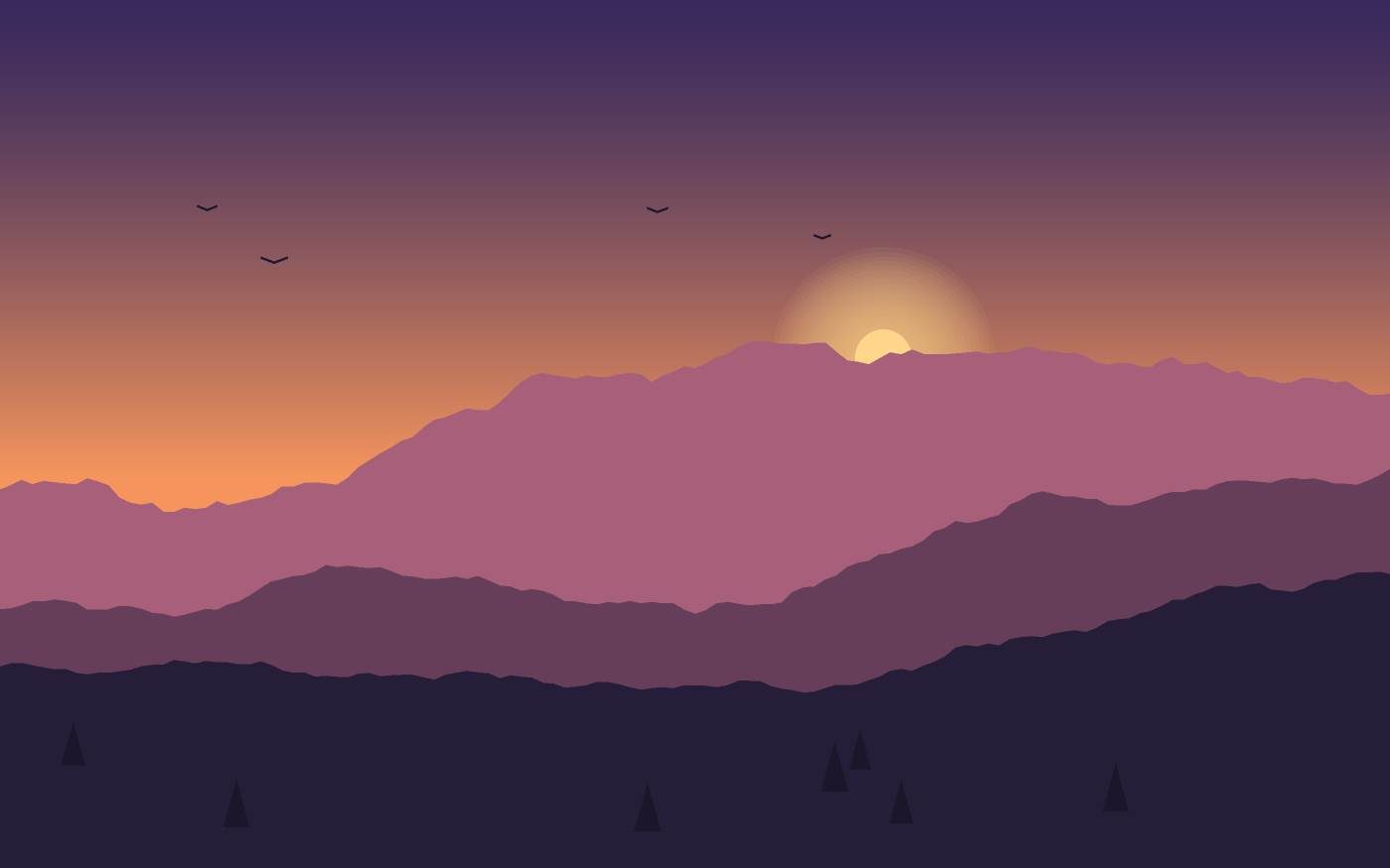 Landschapsillustratie