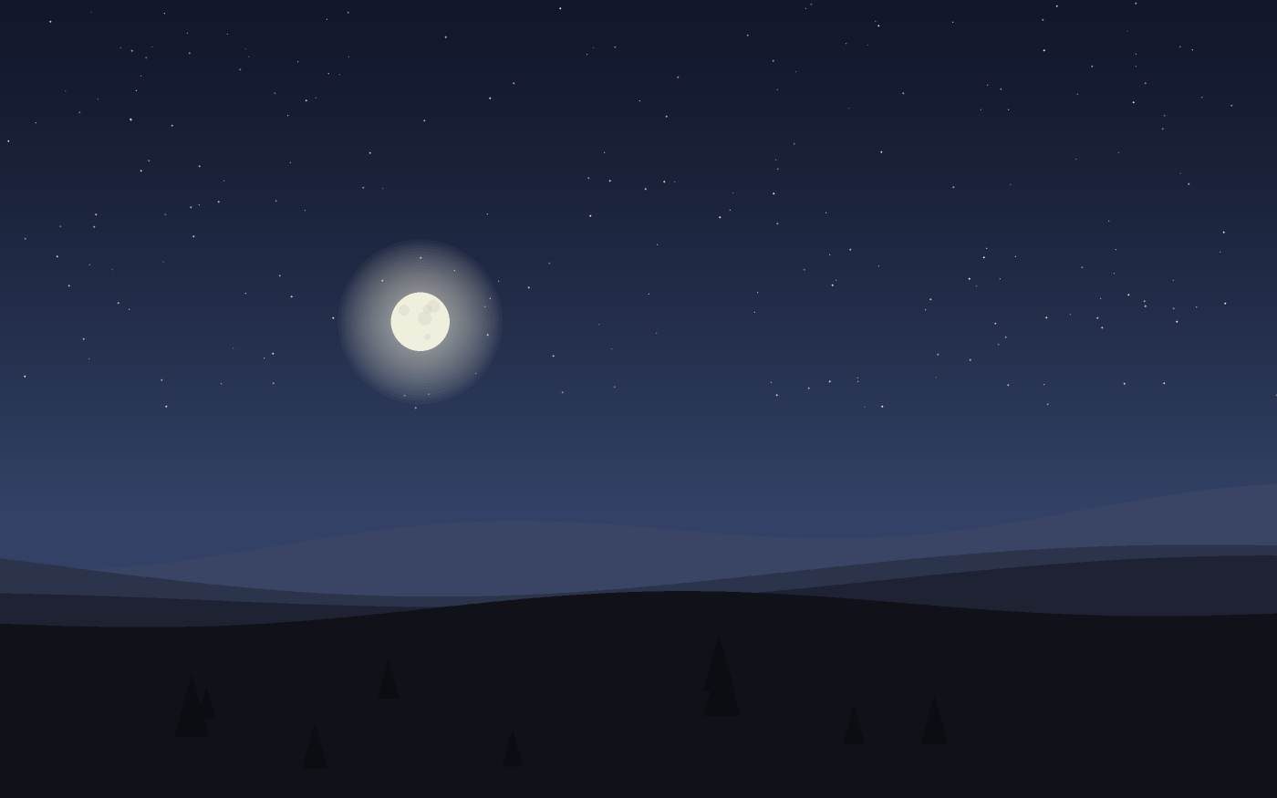 Ilustração de uma paisagem